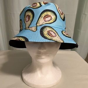 Avocado Pattern Unisex Double Sided Bucket Hat Reversible